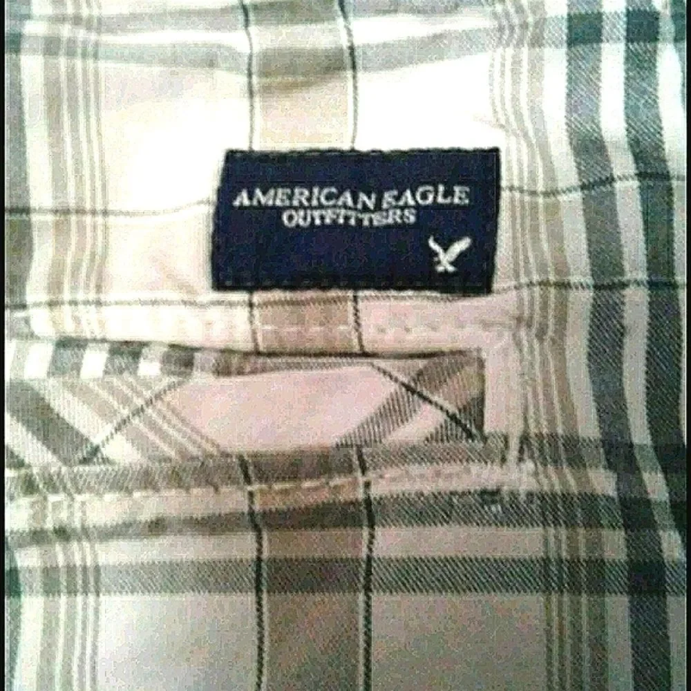 American Eagle Retro Longboard Grandpa Plaid Shorts Waist 33